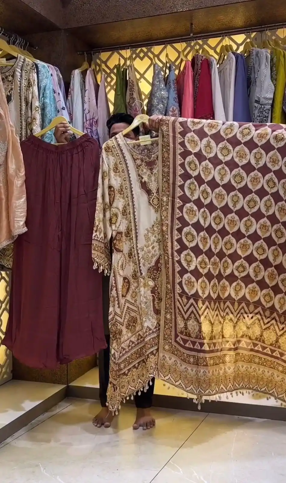 AD 166 Maroon Color Chinon Silk Digital Printed Work Sharara Suit Casual, Wedding, Party, Festive, Events Etc. Expected Delivery 4-6 Working Days @1949/- | Jump Suits, Salwar suit, Designer Suits, Casual Suits, Creative suits, Palazzo Suits, Party Wear Suits, Patiala Suits, Straight Suits