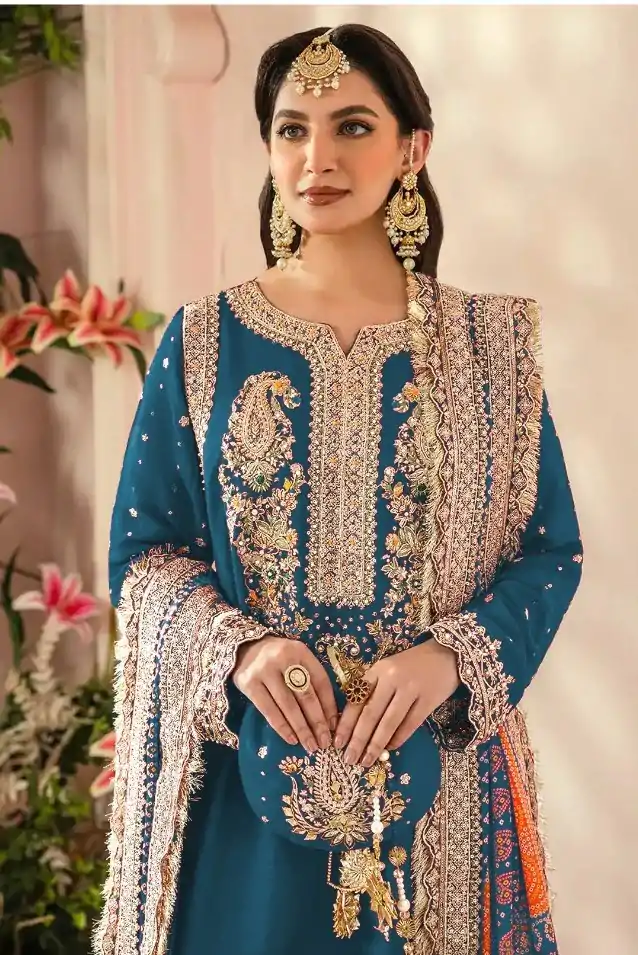 FC MARIA-A 1074 Blue Color Georgette Embroidery Work Salwar Suit Wedding, Party, Festive events, Expected Delivery  4-6 Working Days @2149 | Salwar suit, Designer Suits, Casual Suits, Creative suits, Palazzo Suits, Party Wear Suits, Patiala Suits, Straight Suits