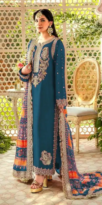 FC MARIA-A 1074 Blue Color Georgette Embroidery Work Salwar Suit Wedding, Party, Festive events, Expected Delivery  4-6 Working Days @2149 | Salwar suit, Designer Suits, Casual Suits, Creative suits, Palazzo Suits, Party Wear Suits, Patiala Suits, Straight Suits