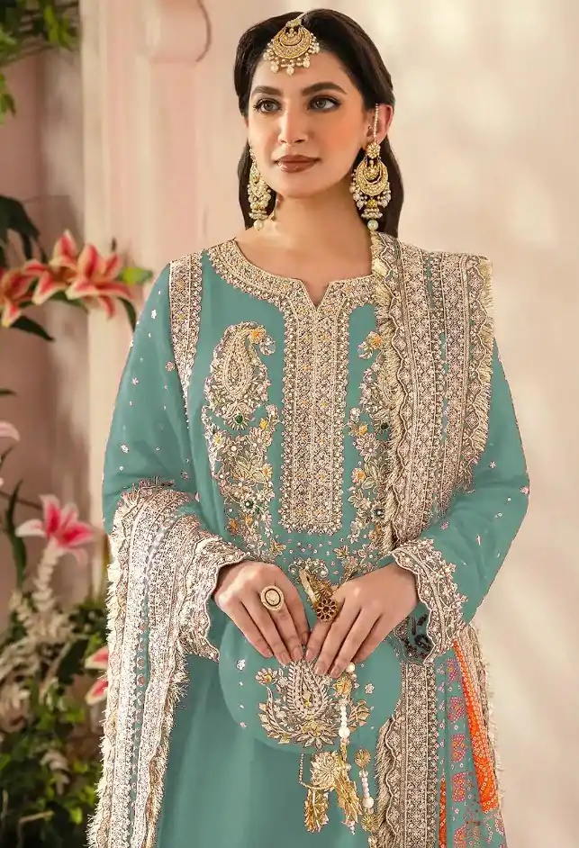 FC MARIA-A 1074 Light Blue Color Georgette Embroidery Work Salwar Suit Wedding, Party, Festive events, Expected Delivery  4-6 Working Days @2149 | Salwar suit, Designer Suits, Casual Suits, Creative suits, Palazzo Suits, Party Wear Suits, Patiala Suits, Straight Suits