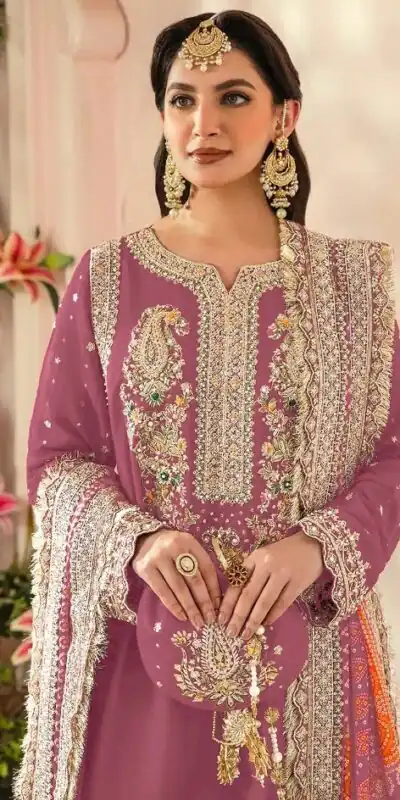 FC MARIA-A 1074 Pink Color Georgette Embroidery Work Salwar Suit Wedding, Party, Festive events, Expected Delivery  4-6 Working Days @2149 | Salwar suit, Designer Suits, Casual Suits, Creative suits, Palazzo Suits, Party Wear Suits, Patiala Suits, Straight Suits