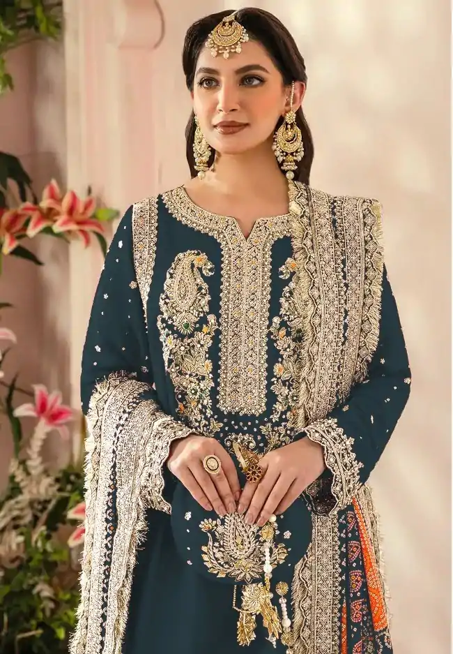 FC MARIA-A 1074 Stone Green Color Georgette Embroidery Work Salwar Suit Wedding, Party, Festive events, Expected Delivery  4-6 Working Days @2149 | Salwar suit, Designer Suits, Casual Suits, Creative suits, Palazzo Suits, Party Wear Suits, Patiala Suits, Straight Suits