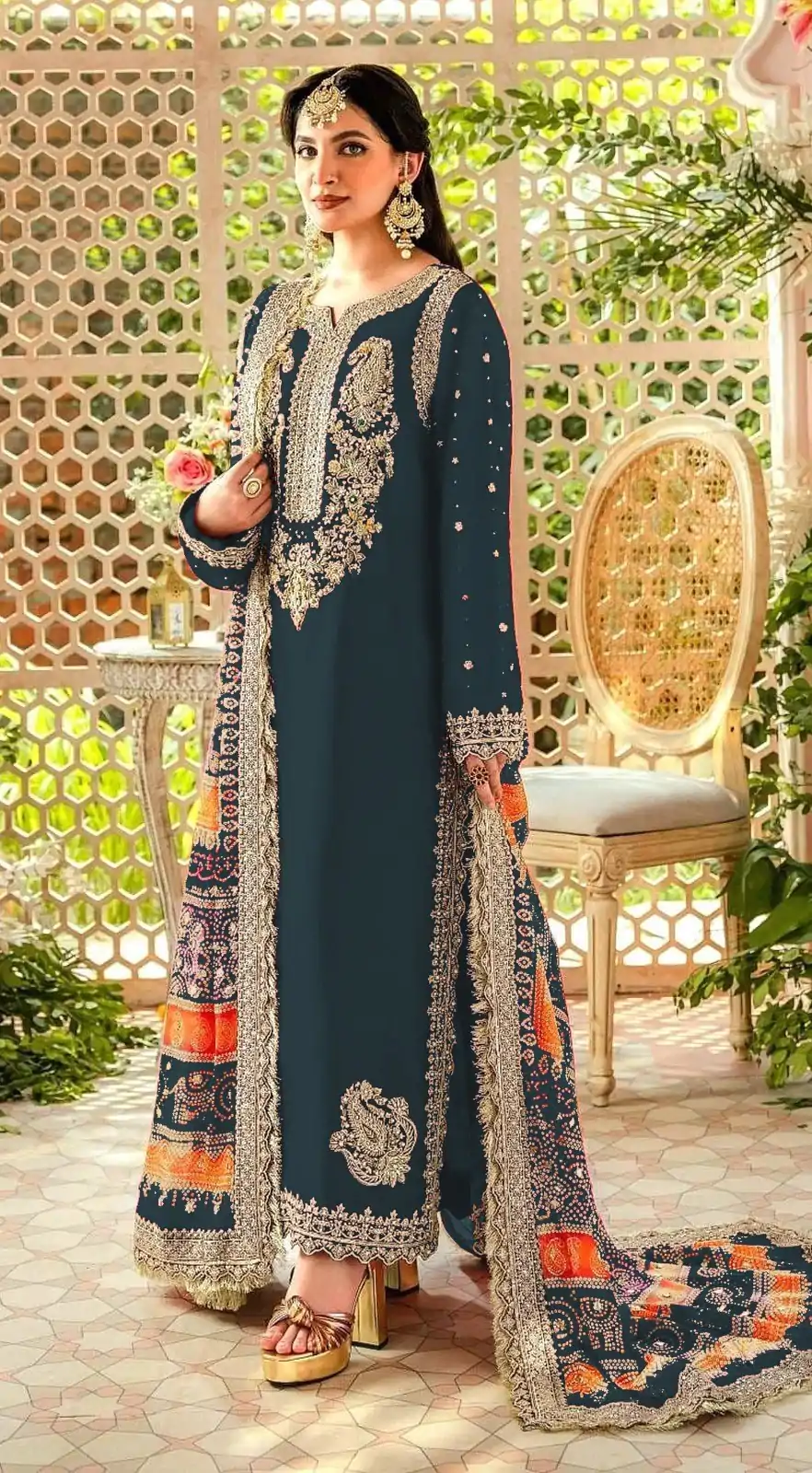 FC MARIA-A 1074 Stone Green Color Georgette Embroidery Work Salwar Suit Wedding, Party, Festive events, Expected Delivery  4-6 Working Days @2149 | Salwar suit, Designer Suits, Casual Suits, Creative suits, Palazzo Suits, Party Wear Suits, Patiala Suits, Straight Suits