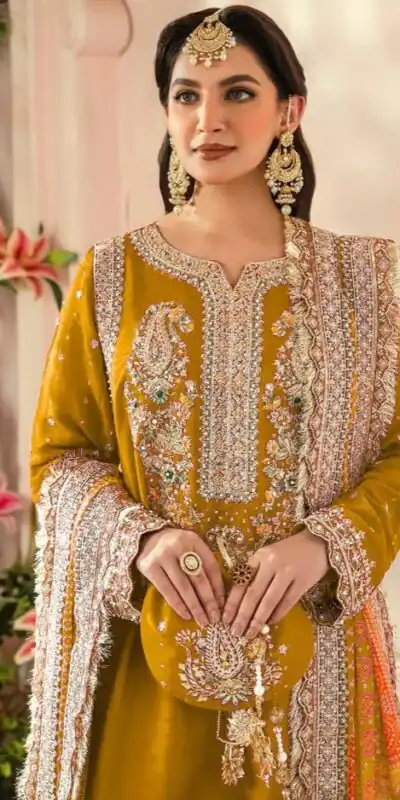 FC MARIA-A 1074 Yellow Color Georgette Embroidery Work Salwar Suit Wedding, Party, Festive events, Expected Delivery  4-6 Working Days @2149 | Salwar suit, Designer Suits, Casual Suits, Creative suits, Palazzo Suits, Party Wear Suits, Patiala Suits, Straight Suits