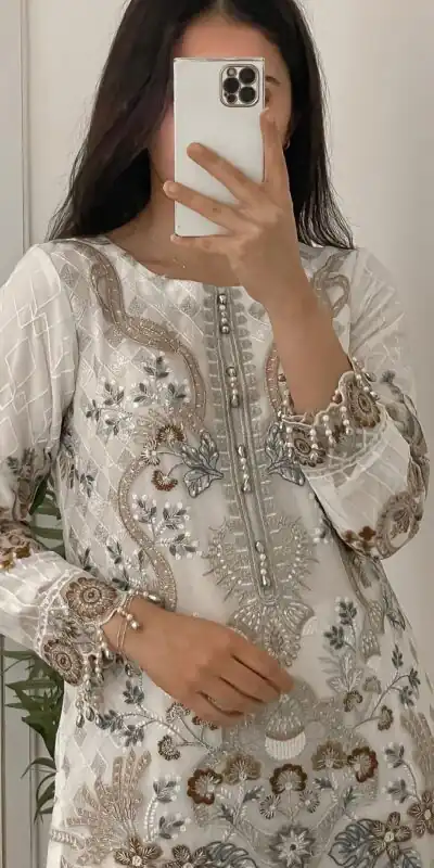 BE 258 White Color Georgette Sequence Embroidery Salwar Suit Wedding, Party, Festive events, etc. Expected Delivery 4-6 Working Days @2399/- | Salwar suit, Designer Suits, Casual Suits, Creative suits, Palazzo Suits, Party Wear Suits, Patiala Suits, Straight Suits