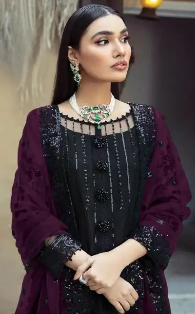 FC MARIA.A 1100 Black & Purple Color Georgette Embroidery Work Salwar Suit Wedding, Party, Festive events, Expected Delivery  4-6 Working Days @2049 | Salwar suit, Designer Suits, Casual Suits, Creative suits, Palazzo Suits, Party Wear Suits, Patiala Suits, Straight Suits