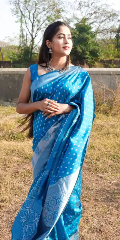 DDF 1009 Sky Blue Color Soft Lichi Silk Ordinary Design Rich Pallu Saree Casual, Party Wear, Events, Festivals Etc. Expected Delivery 4-6 Working Days 1349/ | Sarees, Bollywood Sarees, Creative Sarees, Designer Sarees, Embroidered Sarees, Ethnic Saree, Modern Digital sarees, Party Wear Sarees