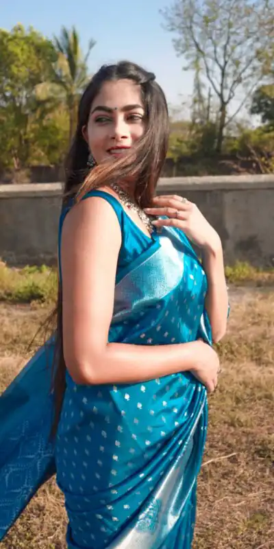 DDF 1009 Sky Blue Color Soft Lichi Silk Ordinary Design Rich Pallu Saree Casual, Party Wear, Events, Festivals Etc. Expected Delivery 4-6 Working Days 1349/ | Sarees, Bollywood Sarees, Creative Sarees, Designer Sarees, Embroidered Sarees, Ethnic Saree, Modern Digital sarees, Party Wear Sarees