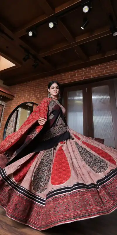 LG 612 Brown Color Rayon Printed Silk Work Lehenga Choli Festive Party Wedding, Events etc. Delivery 4-6 Working Days @1899/- | Lehenga, Bollywood Lehenga, Creative Lehenga, Designer Lehenga, Embroidered Lehenga, Party Wear Lehenga