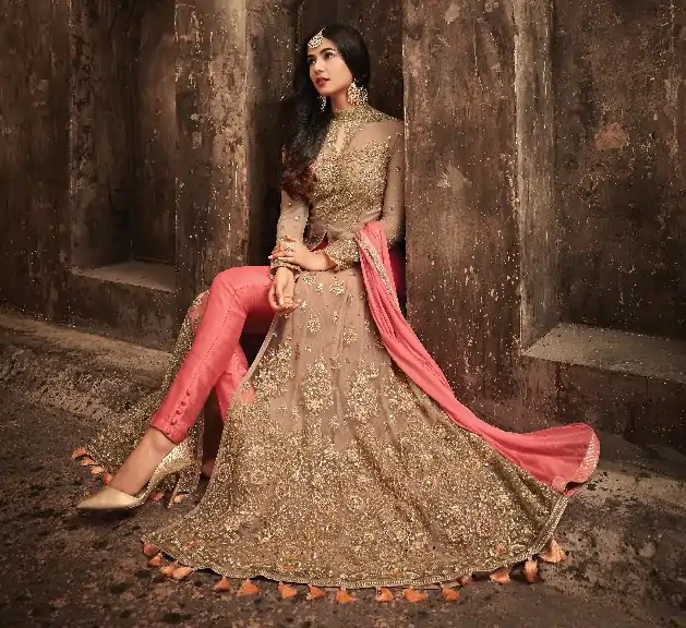 FC Maisha 5704 Golden & Pink Color Heavy Net Embroidery Salwar Suit Wedding, Party, Festive events, Expected Delivery  4-6 Working Days @2199 | Salwar suit, Designer Suits, Casual Suits, Creative suits, Palazzo Suits, Party Wear Suits, Patiala Suits, Straight Suits