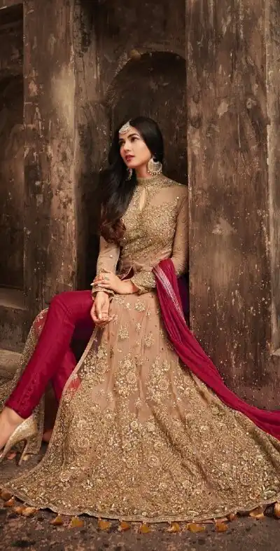 FC Maisha 5704 Golden & Red Color Heavy Net Embroidery Salwar Suit Wedding, Party, Festive events, Expected Delivery  4-6 Working Days @2199 | Salwar suit, Designer Suits, Casual Suits, Creative suits, Palazzo Suits, Party Wear Suits, Patiala Suits, Straight Suits