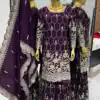 SR 1616 Purple Color Heavy Chinnon Silk Embroidery Work Sharara Suit Wedding, Party, Festive, Events Etc. Expected Delivery 4-6 Working Days @2199Only | Salwar suit, Designer Suits, Casual Suits, Creative suits, Palazzo Suits, Party Wear Suits, Straight Suits