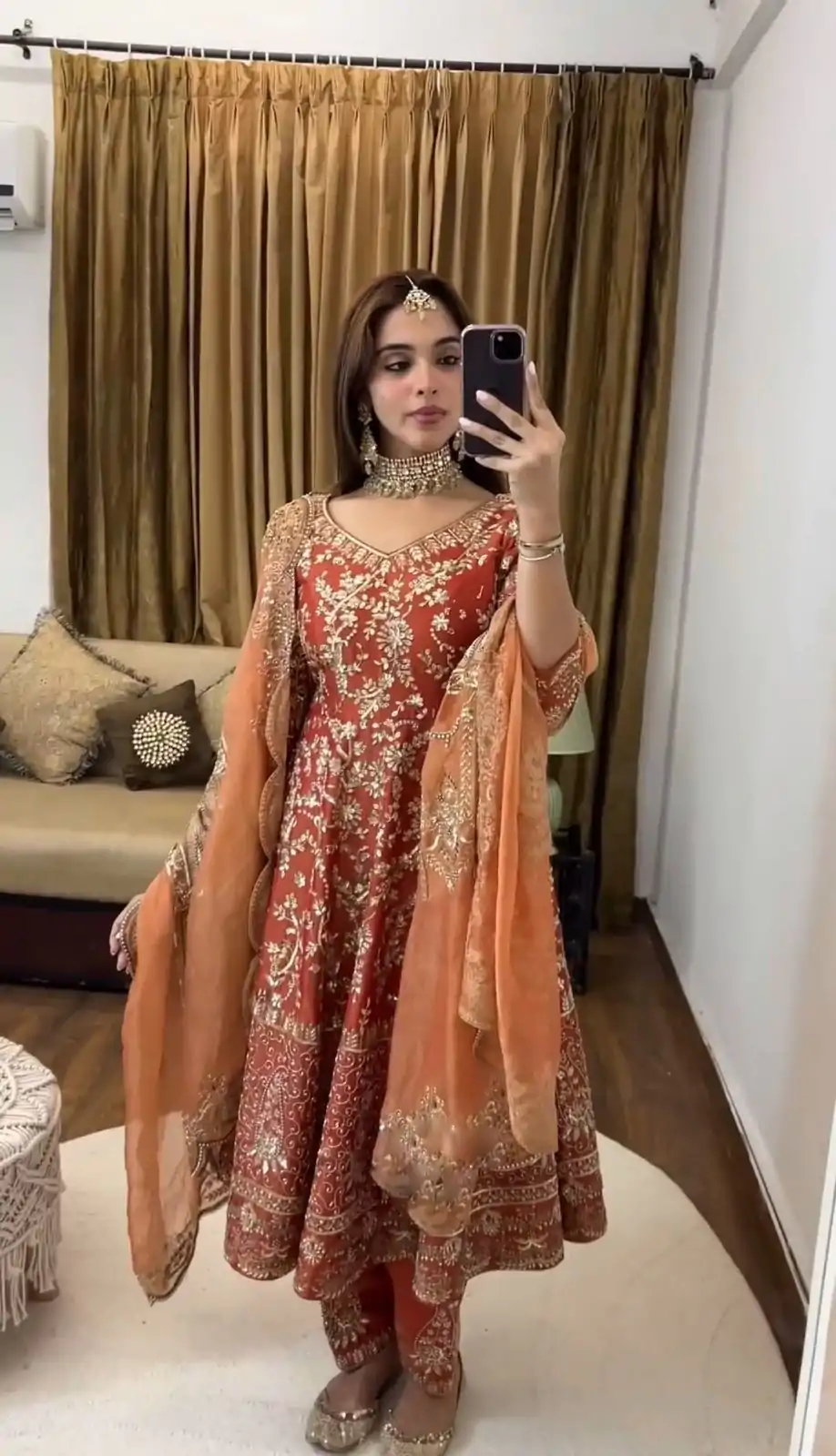 SSR 482 Orange Color Georgette Embroidery Sequence Gown Casual, Wedding, Party, Festive, Events Etc. Expected Delivery 4-6 Working Days @2399/- | Gowns, Bollywood Gowns, Creative Gowns, Designer Gowns, Embroidered Gowns, Party Wear Gowns