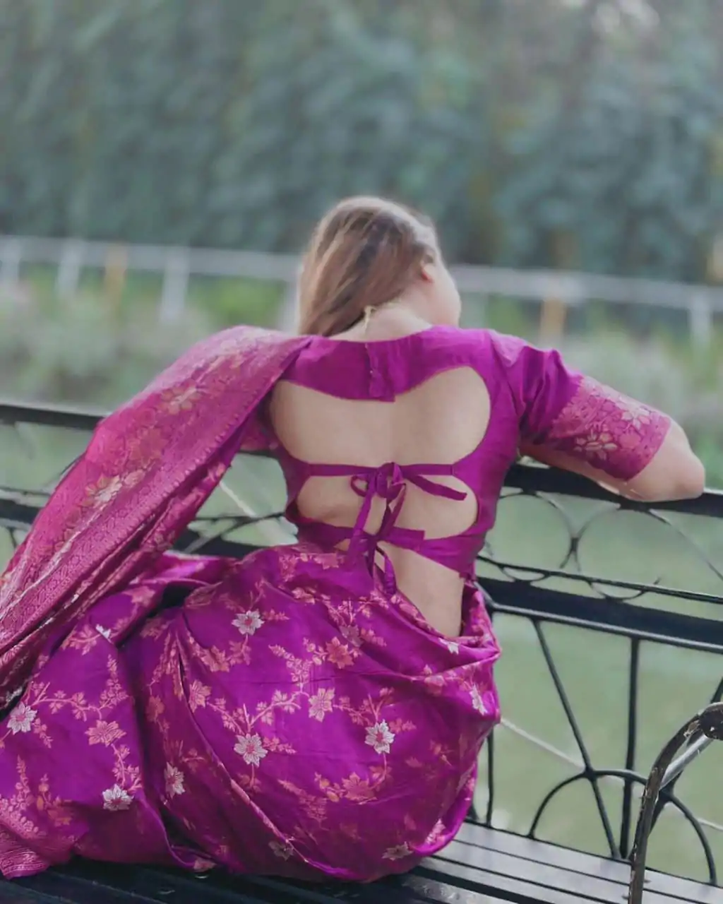 DDF Purple Flower Color Banarasi Soft Silk Ordinary Design Saree Casual, Party Wear, Events, Festivals Etc. Expected Delivery 4-6 Working Days 1499/- Only | Sarees, Bollywood Sarees, Creative Sarees, Designer Sarees, Embroidered Sarees, Ethnic Saree, Modern Digital sarees, Party Wear Sarees