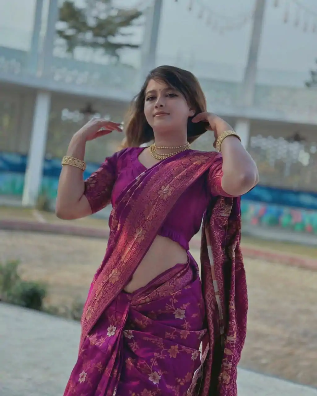 DDF Purple Flower Color Banarasi Soft Silk Ordinary Design Saree Casual, Party Wear, Events, Festivals Etc. Expected Delivery 4-6 Working Days 1499/- Only | Sarees, Bollywood Sarees, Creative Sarees, Designer Sarees, Embroidered Sarees, Ethnic Saree, Modern Digital sarees, Party Wear Sarees