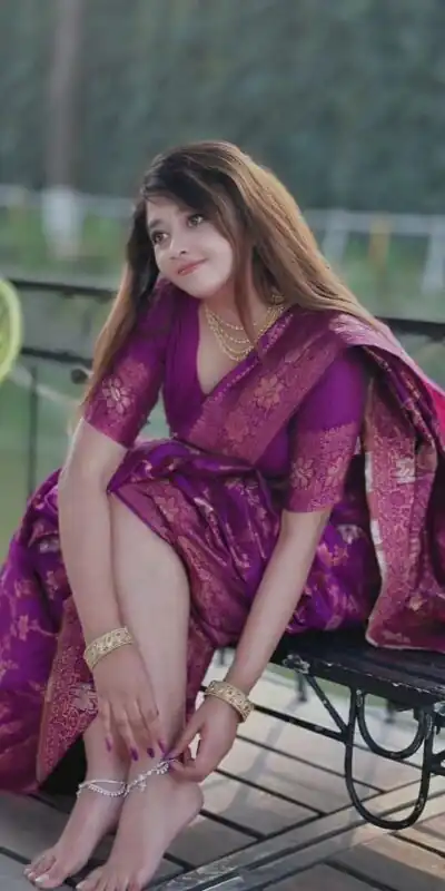 DDF Purple Flower Color Banarasi Soft Silk Ordinary Design Saree Casual, Party Wear, Events, Festivals Etc. Expected Delivery 4-6 Working Days 1499/- Only | Sarees, Bollywood Sarees, Creative Sarees, Designer Sarees, Embroidered Sarees, Ethnic Saree, Modern Digital sarees, Party Wear Sarees