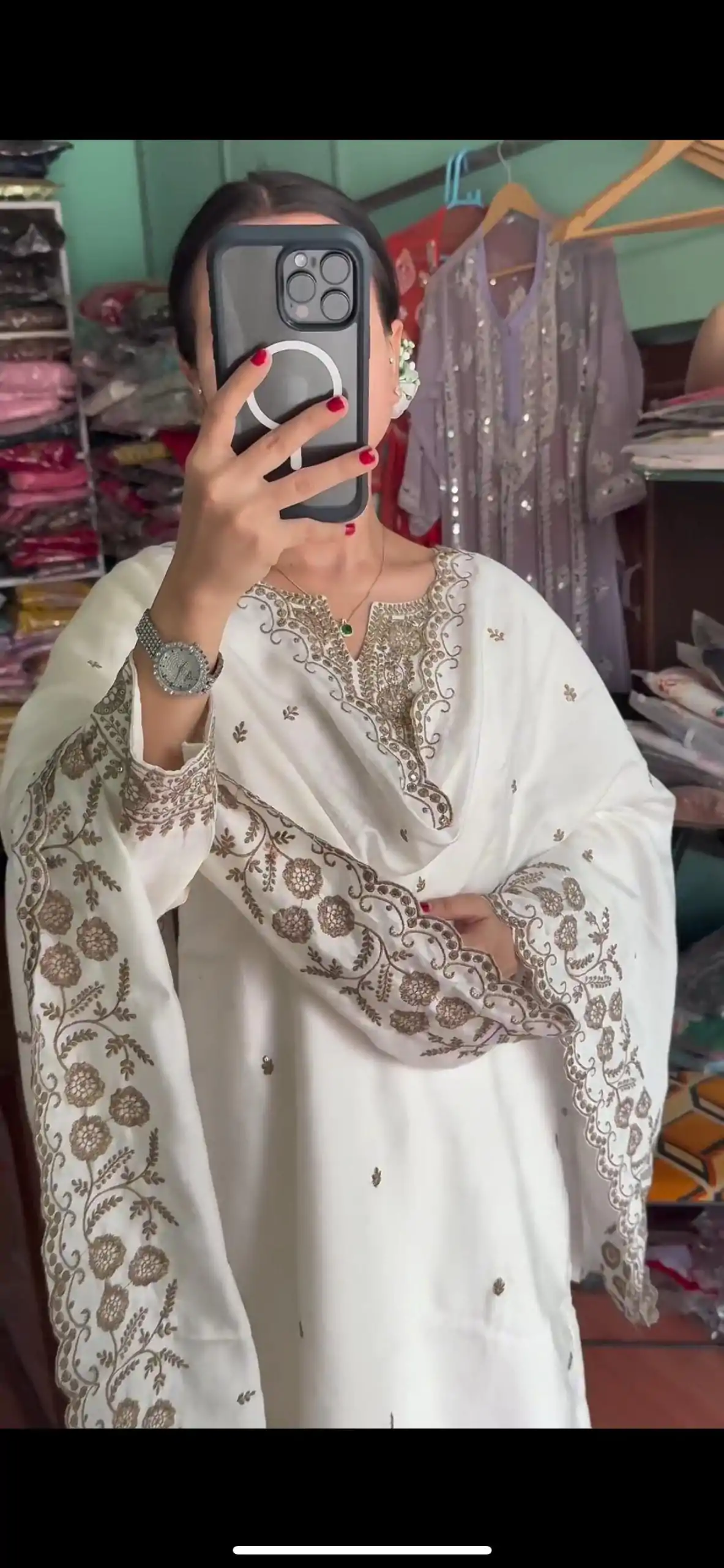 SRK 5178 White Color Chinnon Silk Sequence Salwar Suit Wedding, Party, Festive, Events Expected Delivery 4-6 Working Days @ 1899/- | Jump Suits, Salwar suit, Designer Suits, Casual Suits, Creative suits, Palazzo Suits, Party Wear Suits, Patiala Suits, Straight Suits