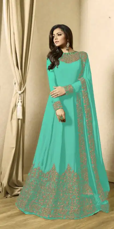 FC TL 1701 Blue Color Georgette Cording Embroidery Sharara Suit Wedding, Party, Festive Expected Delivery 4-6 Working Days  @1749/- | Jump Suits, Salwar suit, Designer Suits, Casual Suits, Creative suits, Palazzo Suits, Party Wear Suits, Patiala Suits, Straight Suits