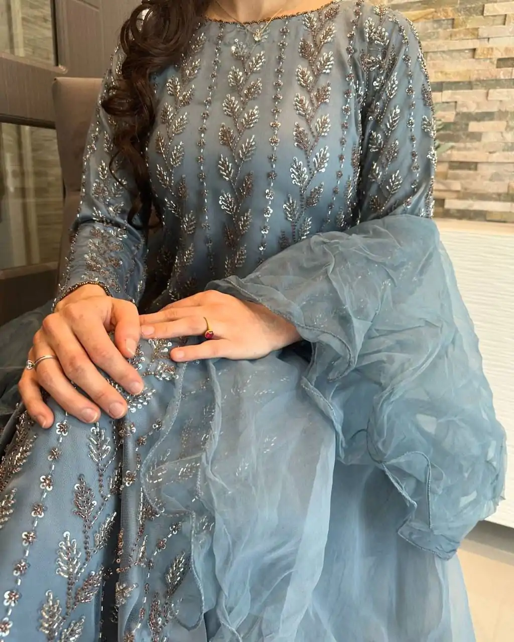 KD 1478 Blue Color Muslin Digital Printed With Hand Work Salwar Suit Casual, Party, Festive, Events Wedding Etc.  Expected Delivery 4-6 Working Days @2149/- | Salwar suit, Designer Suits, Casual Suits, Creative suits, Palazzo Suits, Party Wear Suits, Straight Suits