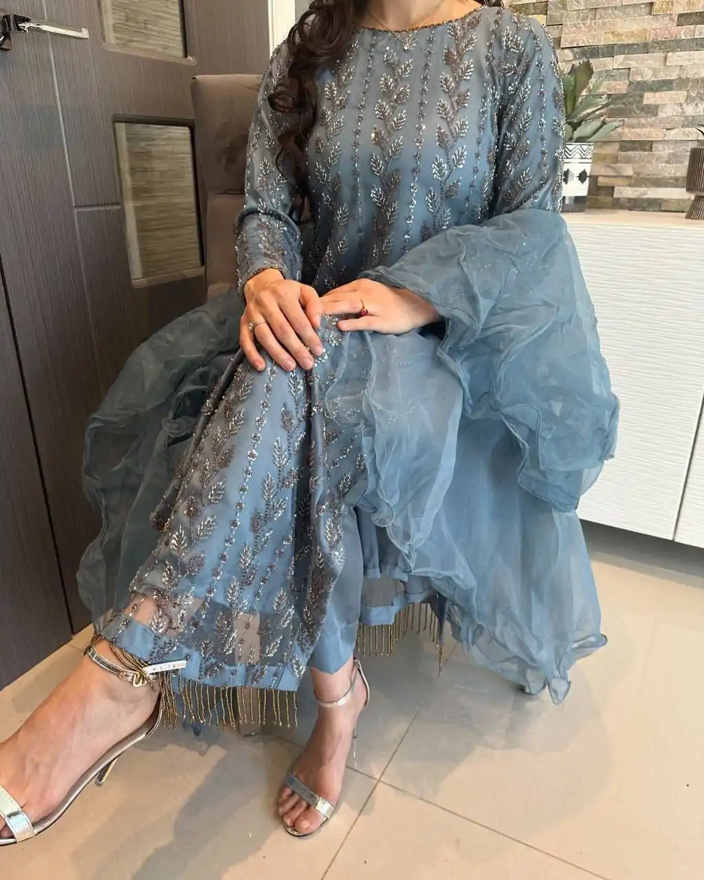 KD 1478 Blue Color Muslin Digital Printed With Hand Work Salwar Suit Casual, Party, Festive, Events Wedding Etc.  Expected Delivery 4-6 Working Days @2149/- | Salwar suit, Designer Suits, Casual Suits, Creative suits, Palazzo Suits, Party Wear Suits, Straight Suits