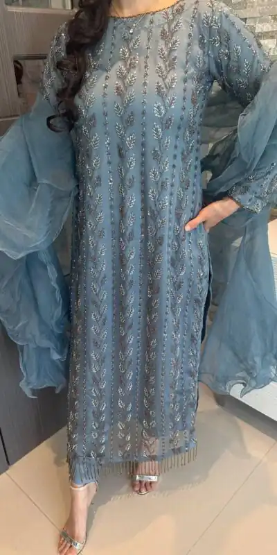 KD 1478 Blue Color Muslin Digital Printed With Hand Work Salwar Suit Casual, Party, Festive, Events Wedding Etc.  Expected Delivery 4-6 Working Days @2149/- | Salwar suit, Designer Suits, Casual Suits, Creative suits, Palazzo Suits, Party Wear Suits, Straight Suits