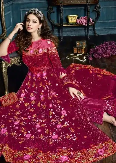 FC Zzoya Z-3 Maroon Color Net With Embroidery Stone Salwar Suit Wedding, Party, Festive events, Expected Delivery  4-6 Working Days @3049 | Salwar suit, Designer Suits, Casual Suits, Creative suits, Palazzo Suits, Party Wear Suits, Patiala Suits, Straight Suits