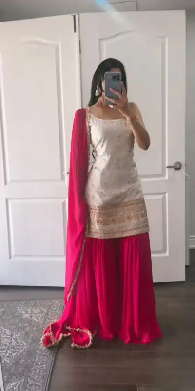 SRK 5177 White Color Georgette Embroidery Sequence Salwar Suit Wedding, Party, Festive, Events Expected Delivery 4-6 Working Days @ 1899/- | Jump Suits, Salwar suit, Designer Suits, Casual Suits, Creative suits, Palazzo Suits, Party Wear Suits, Patiala Suits, Straight Suits