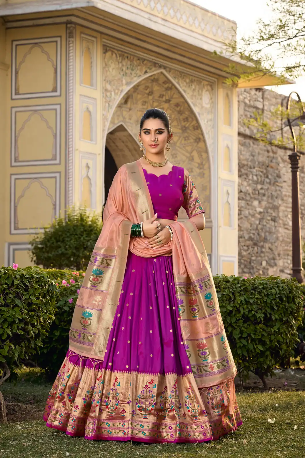 LNB 2021 Purple Jacquard Silk Weaving Zari Lehenga Choli Festive Party Wedding, Events etc. Delivery 4-6 Working Days @4099/- | Lehenga, Bollywood Lehenga, Creative Lehenga, Designer Lehenga, Embroidered Lehenga, Party Wear Lehenga