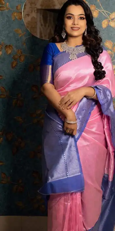 MB™️3171 Pink Color Soft Kanjivaram Lichi Pattu Jacquard Silk Work Saree Casual, Wedding, Party, Festival, Expected Delivery 4-6 Working Days @1449/- | Sarees, Bollywood Sarees, Creative Sarees, Designer Sarees, Embroidered Sarees, Ethnic Saree, Modern Digital sarees, Party Wear Sarees