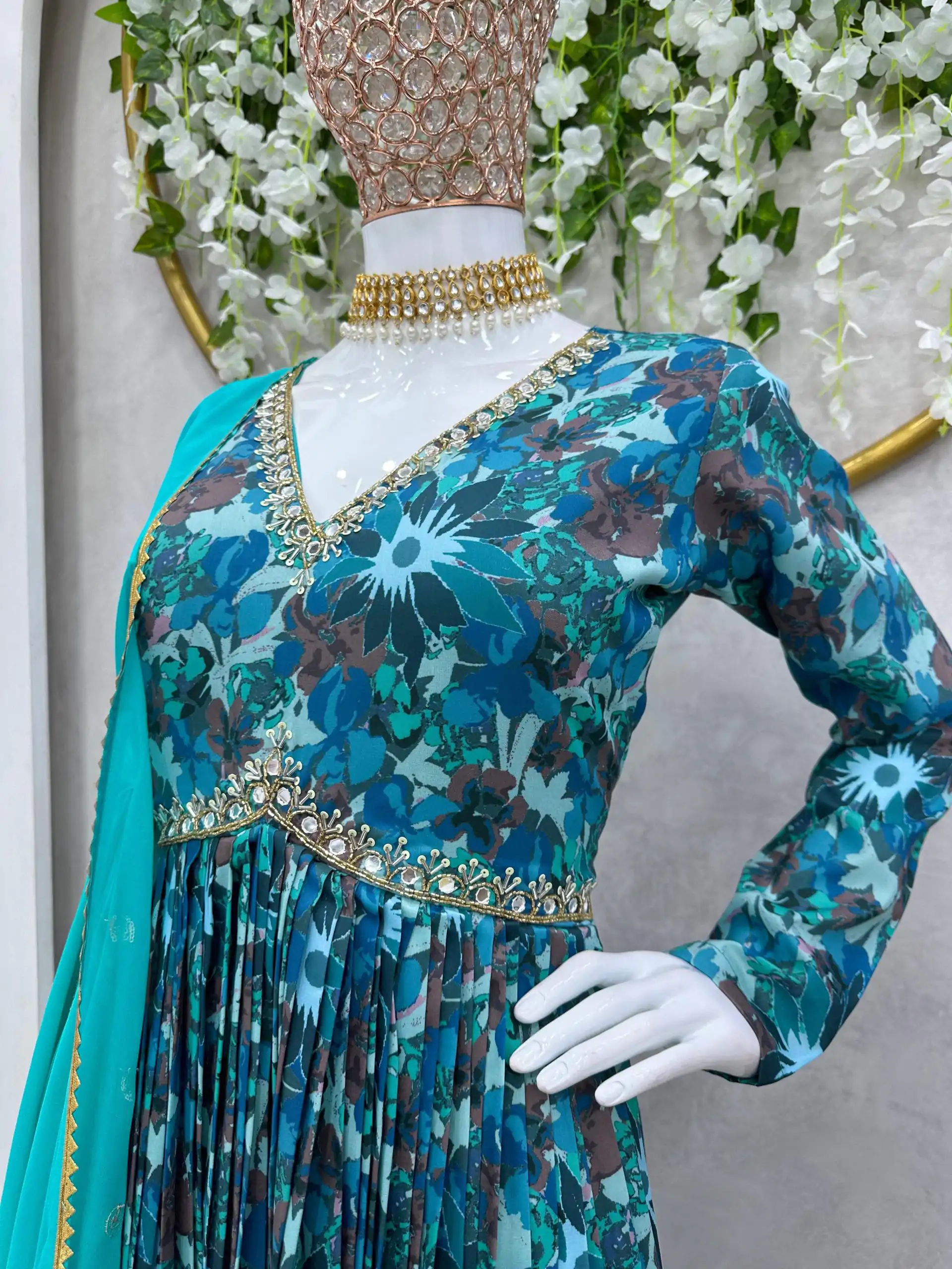 RTC 5649 Blue Color Maslin Silk Digital Printed Salwar Suit Wedding, Party, Festive, Events Etc. Expected Delivery 4-6 Working Days @2049/- | Jump Suits, Salwar suit, Designer Suits, Casual Suits, Creative suits, Palazzo Suits, Party Wear Suits, Patiala Suits, Straight Suits