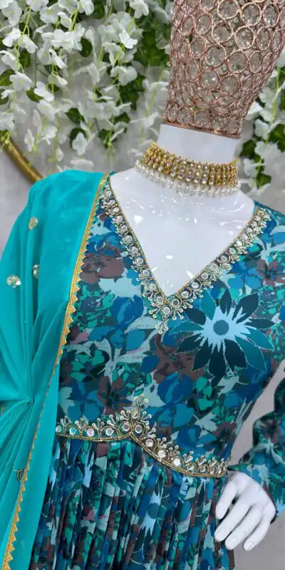 RTC 5649 Blue Color Maslin Silk Digital Printed Salwar Suit Wedding, Party, Festive, Events Etc. Expected Delivery 4-6 Working Days @2049/- | Jump Suits, Salwar suit, Designer Suits, Casual Suits, Creative suits, Palazzo Suits, Party Wear Suits, Patiala Suits, Straight Suits