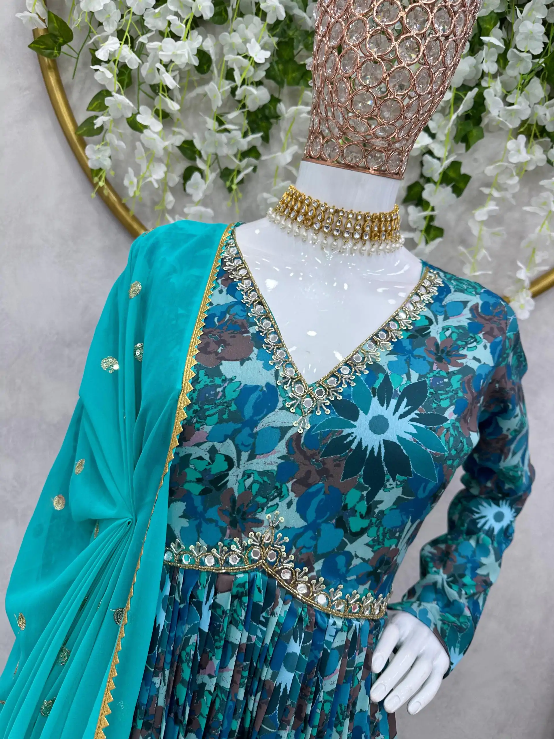 RTC 5649 Blue Color Maslin Silk Digital Printed Salwar Suit Wedding, Party, Festive, Events Etc. Expected Delivery 4-6 Working Days @2049/- | Jump Suits, Salwar suit, Designer Suits, Casual Suits, Creative suits, Palazzo Suits, Party Wear Suits, Patiala Suits, Straight Suits