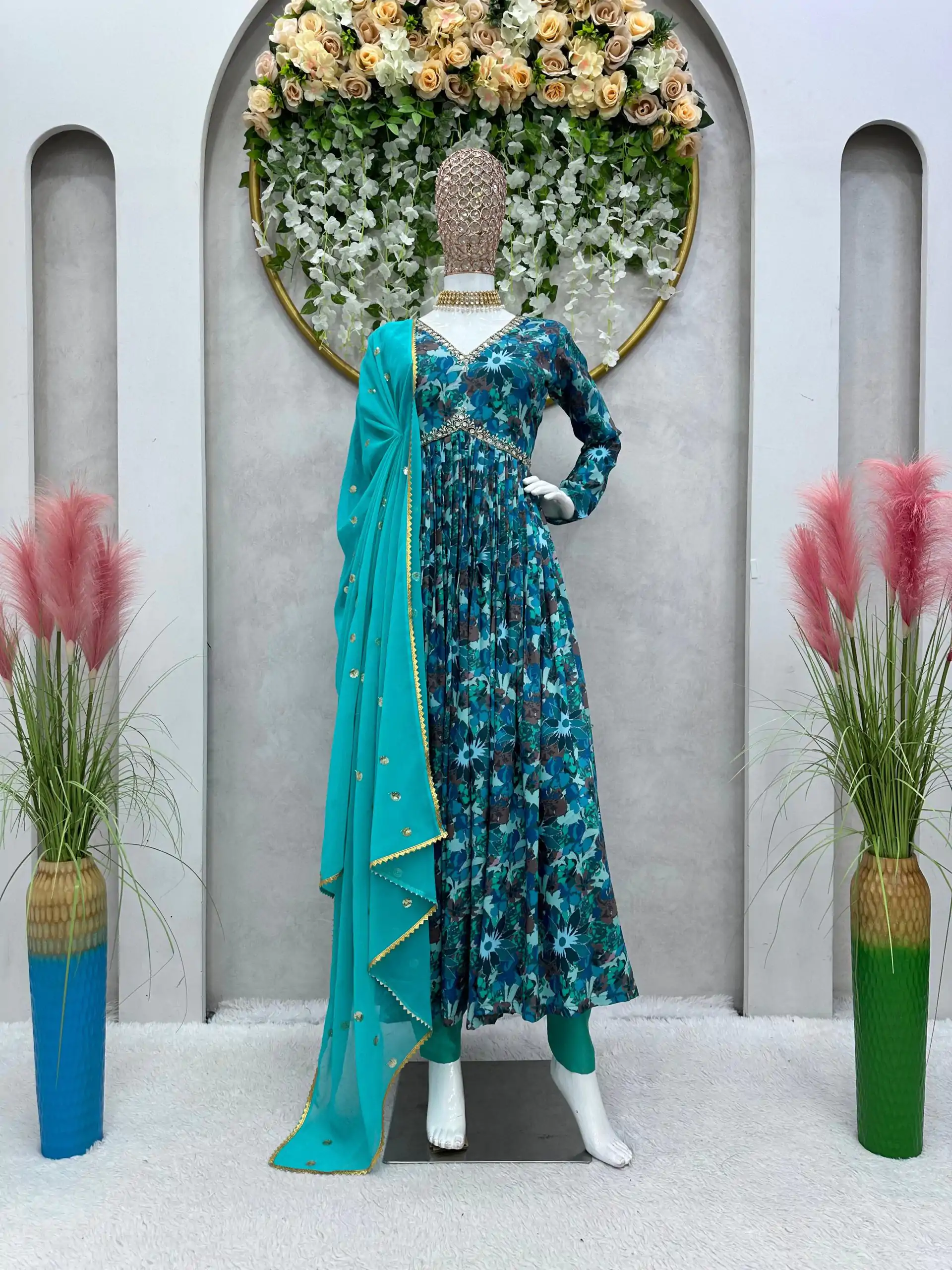 RTC 5649 Blue Color Maslin Silk Digital Printed Salwar Suit Wedding, Party, Festive, Events Etc. Expected Delivery 4-6 Working Days @2049/- | Jump Suits, Salwar suit, Designer Suits, Casual Suits, Creative suits, Palazzo Suits, Party Wear Suits, Patiala Suits, Straight Suits