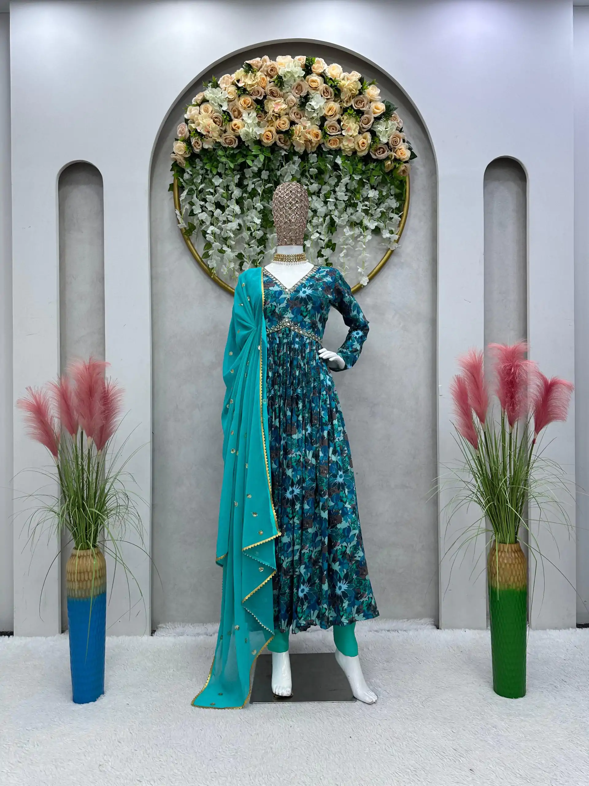 RTC 5649 Blue Color Maslin Silk Digital Printed Salwar Suit Wedding, Party, Festive, Events Etc. Expected Delivery 4-6 Working Days @2049/- | Jump Suits, Salwar suit, Designer Suits, Casual Suits, Creative suits, Palazzo Suits, Party Wear Suits, Patiala Suits, Straight Suits
