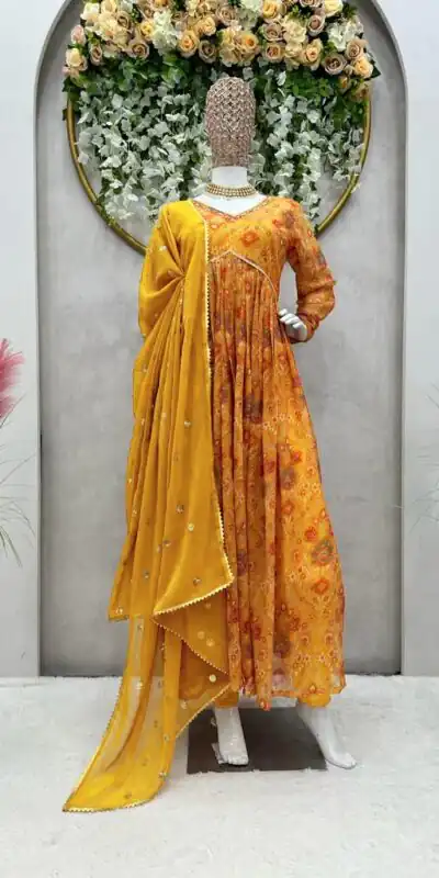 RTC 5575 Yellow Color Foix Georgette Digital Printed Salwar Suit Wedding, Party, Festive, Events Etc. Expected Delivery 4-6 Working Days @2049/- | Salwar suit, Designer Suits, Casual Suits, Creative suits, Palazzo Suits, Party Wear Suits, Patiala Suits, Straight Suits