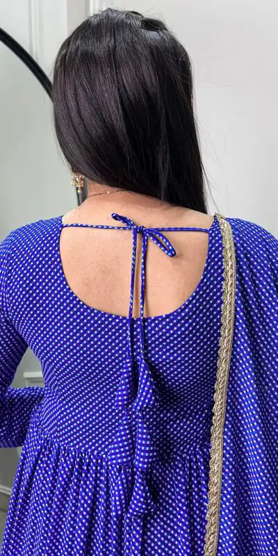 YNF 5006 Blue Color Georgette Printed Weaving Work Gown Casual, Wedding, Festive, Events, Designer Party Wear, Delivery 4-6 Working Days @1999 | Gowns, Bollywood Gowns, Creative Gowns, Designer Gowns, Embroidered Gowns, Party Wear Gowns