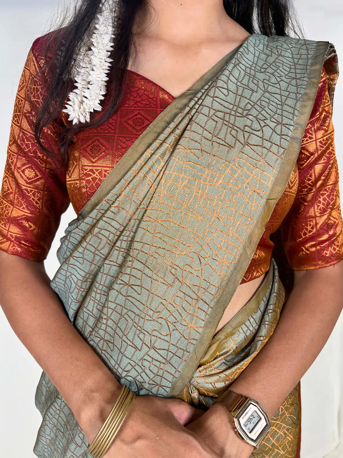 YNF 7415 Green Color Kanchi Weaves Zari Weaving Work Saree Casual Party Wear, Wedding, Events Etc. Expected Delivery 4-6 Working Days @1749 | Sarees, Bollywood Sarees, Creative Sarees, Designer Sarees, Embroidered Sarees, Ethnic Saree, Modern Digital sarees, Party Wear Sarees