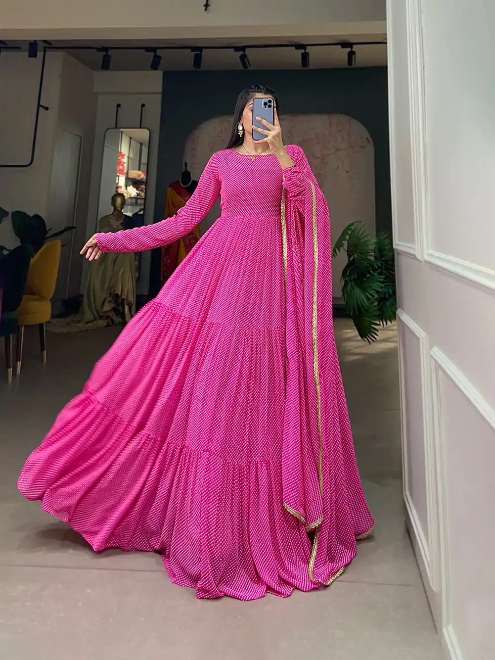 YNF 5006 Pink Color Georgette Printed Weaving Work Gown Casual, Wedding, Festive, Events, Designer Party Wear, Delivery 4-6 Working Days @1999 | Gowns, Bollywood Gowns, Creative Gowns, Designer Gowns, Embroidered Gowns, Party Wear Gowns
