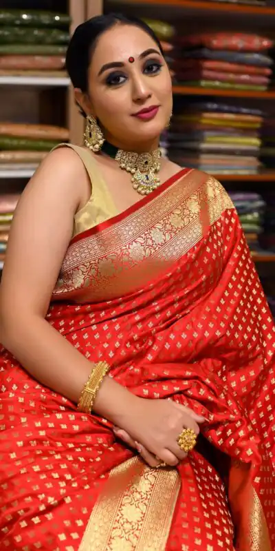 MB™️3268 Red Color Soft Kanjivaram Pattu Jacquard Silk Work Saree Casual, Wedding, Party, Festival, Events, Etc. Expected Delivery 4-6 Working Days @1349/- | Sarees, Bollywood Sarees, Creative Sarees, Designer Sarees, Embroidered Sarees, Ethnic Saree, Modern Digital sarees, Party Wear Sarees