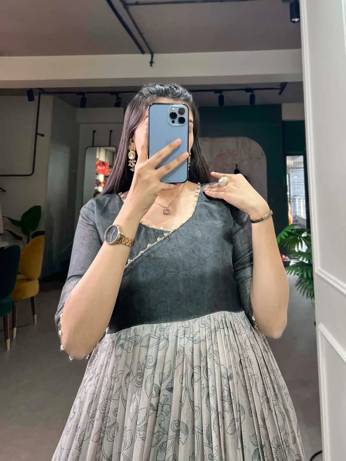 YNF 5021 Grey Color Tussar Silk Printed Weaving Border Gown Casual, Wedding, Festive, Events, Designer Party Wear, Delivery 4-6 Working Days @1749 | Gowns, Bollywood Gowns, Creative Gowns, Designer Gowns, Embroidered Gowns, Party Wear Gowns