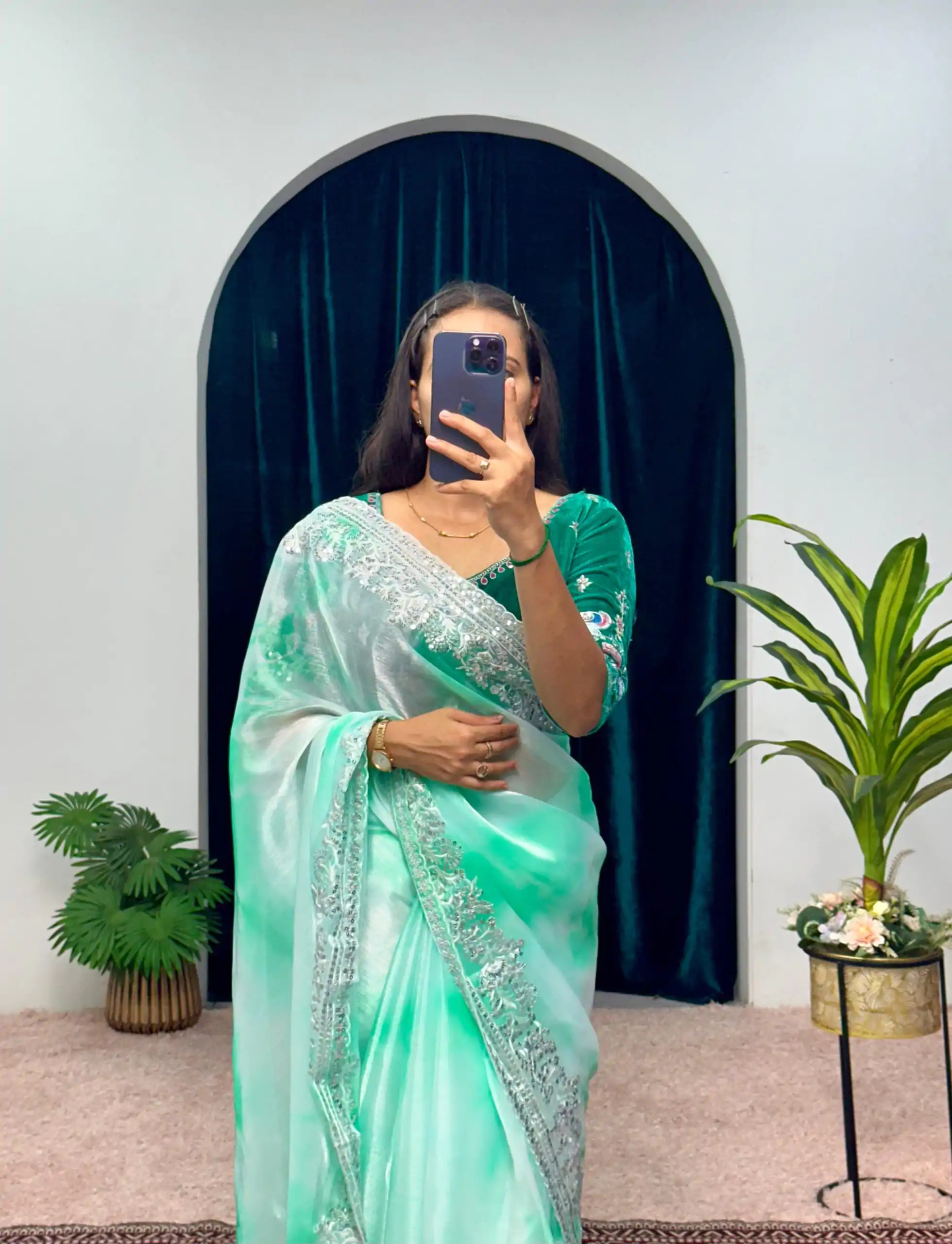 ST 480 Blue Color Burberry Blooming Embroidery Zari Saree Casual, Wedding, Party, Festive, Events Etc. Expected Delivery 4-6 Working Days @2449/- | Sarees, Bollywood Sarees, Creative Sarees, Designer Sarees, Embroidered Sarees, Ethnic Saree, Modern Digital sarees, Party Wear Sarees