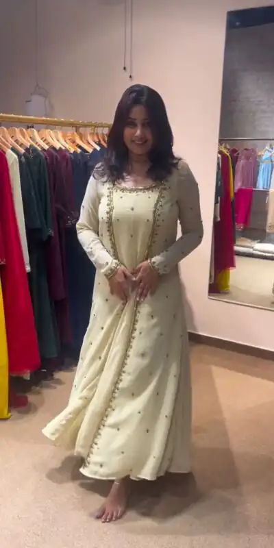 RTC 5704 Cream Color Georgette Thread Sequence Work Salwar Suit Wedding, Party, Festive, Events Etc. Expected Delivery 4-6 Working Days @1849/- | Jump Suits, Salwar suit, Designer Suits, Casual Suits, Creative suits, Palazzo Suits, Party Wear Suits, Patiala Suits, Straight Suits