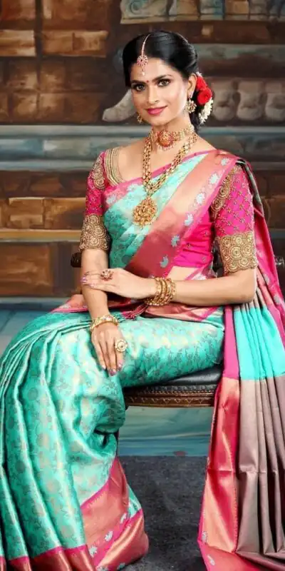 KP 4090 Firozi Color Soft Lichi Silk Jacquard On All Over Saree Casual, Party Wear, Wedding, Events Etc. Expected Delivery 4-6 Working Days @1499/- | Sarees, Bollywood Sarees, Creative Sarees, Designer Sarees, Embroidered Sarees, Ethnic Saree, Modern Digital sarees, Party Wear Sarees