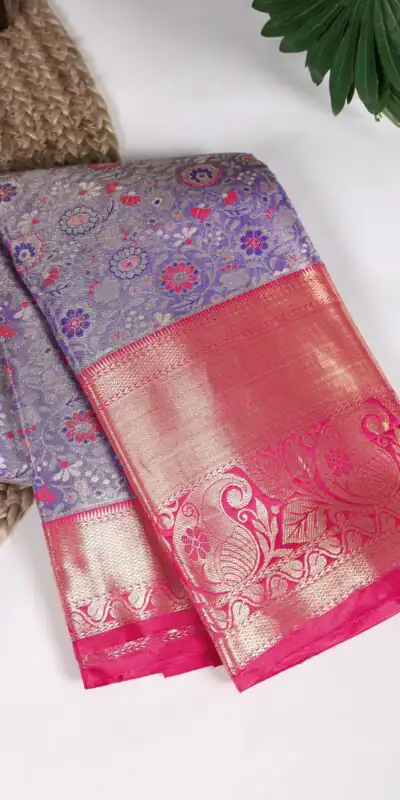 YNF 7414 Lavender Color Jacquard Silk Zari Weaving Work Saree Casual Party Wear, Wedding, Events Etc. Expected Delivery 4-6 Working Days @3499/- | Sarees, Bollywood Sarees, Creative Sarees, Designer Sarees, Embroidered Sarees, Ethnic Saree, Modern Digital sarees, Party Wear Sarees