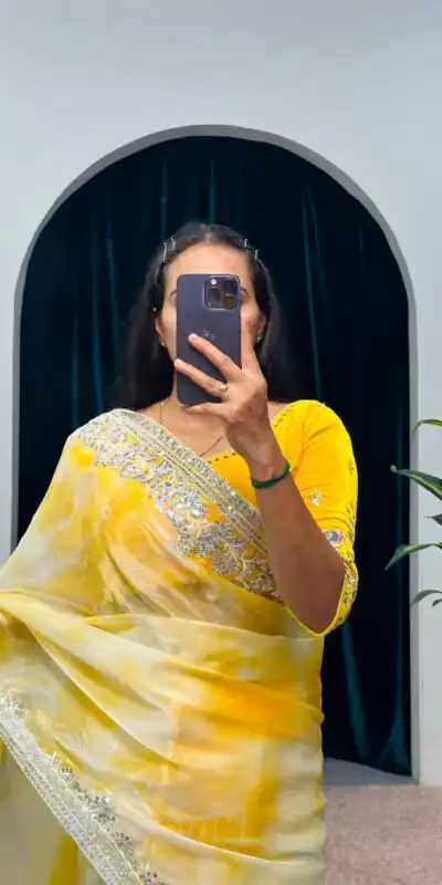 ST 480 Yellow Color Burberry Blooming Embroidery Zari Saree Casual, Wedding, Party, Festive, Events Etc. Expected Delivery 4-6 Working Days @2449/- | Sarees, Bollywood Sarees, Creative Sarees, Designer Sarees, Embroidered Sarees, Ethnic Saree, Modern Digital sarees, Party Wear Sarees