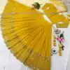 ZF 204 Yellow Color Faux Georgette Heavy Embroidery Sequence Work Lehenga Choli Wedding, Party, Events Etc. Expected Delivery 4-6 Working Days 1899/- | Lehenga, Bollywood Lehenga, Creative Lehenga, Designer Lehenga, Embroidered Lehenga, Party Wear Lehenga