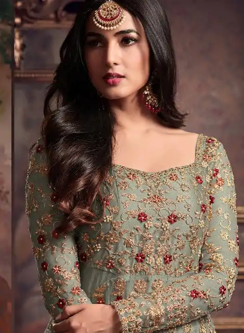 FC 5608 Pista Color Heavy Net Embroidery Sequence Salwar Suit Wedding, Party, Festive events, etc. Expected Delivery 4-6 Working Days @3199/- | Jump Suits, Salwar suit, Designer Suits, Casual Suits, Creative suits, Palazzo Suits, Party Wear Suits, Patiala Suits, Straight Suits