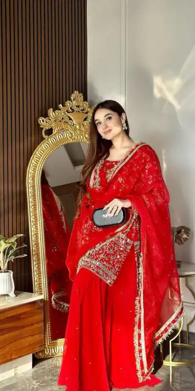 RTC 5621 Red Color Georgette Thread With Sequence Salwar Suit Wedding, Party, Festive, Events Etc. Expected Delivery 4-6 Working Days @2049/- | Jump Suits, Salwar suit, Designer Suits, Casual Suits, Creative suits, Palazzo Suits, Party Wear Suits, Patiala Suits, Straight Suits