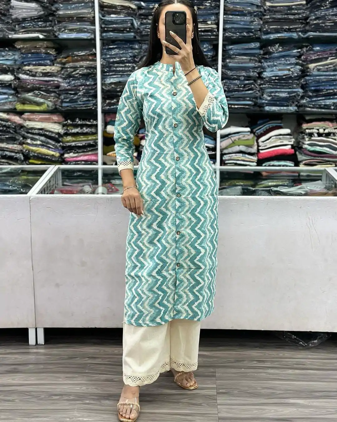 MJF 628 Blue Color Cameric Cotton Wid Stitch Button Kurti  Wedding, Party, Festive, Events Etc. Expected 4-6 Working Days @1399/- | Kurti, Bollywood Kurti, Creative Kurtis, Designer Kurti, Party Wear Kurti, Selfie Kurti, Straight Suits