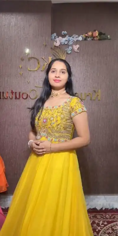 PC 374 Yellow Color Fox Georgette Embroidery Thread Work Gown Casual, Party Wear, Events, Festivals Wear Etc. Expected Delivery 4-6 Working Days @1799/- | Gowns, Bollywood Gowns, Creative Gowns, Designer Gowns, Embroidered Gowns, Party Wear Gowns